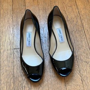 Jimmy Choo Beck Peep Toe Bergen Wedge